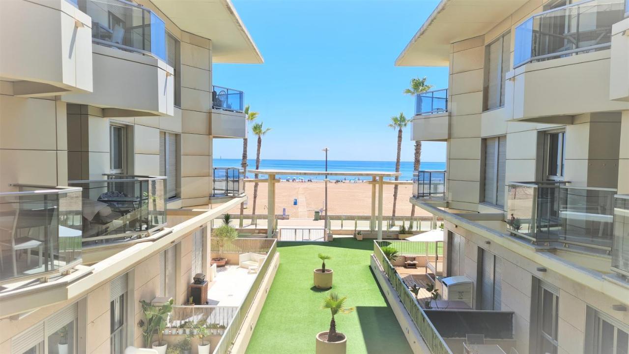 Beach Valencia Luxury A40-35 Apartment With Terrace And Sea Views Luaran gambar