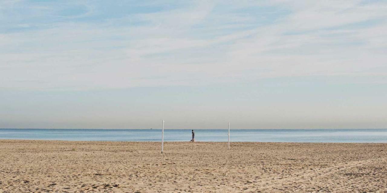 Beach Valencia Luxury A40-35 Apartment With Terrace And Sea Views Luaran gambar